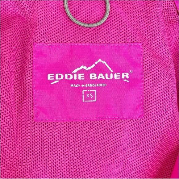 Eddie Bauer Bright Pink Windbreaker w/Vented‎ Back Sz XS - Picture 5 of 11
